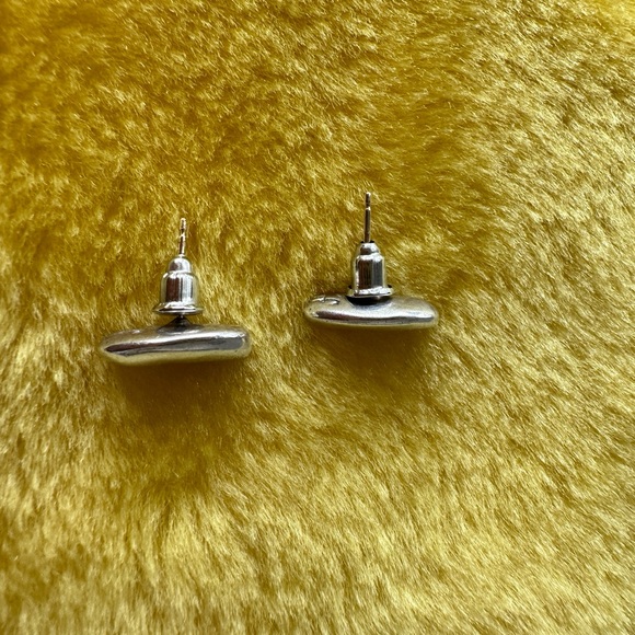 MIGNON FAGET, Vintage Sterling Silver Bean Earrings - Picture 8 of 15